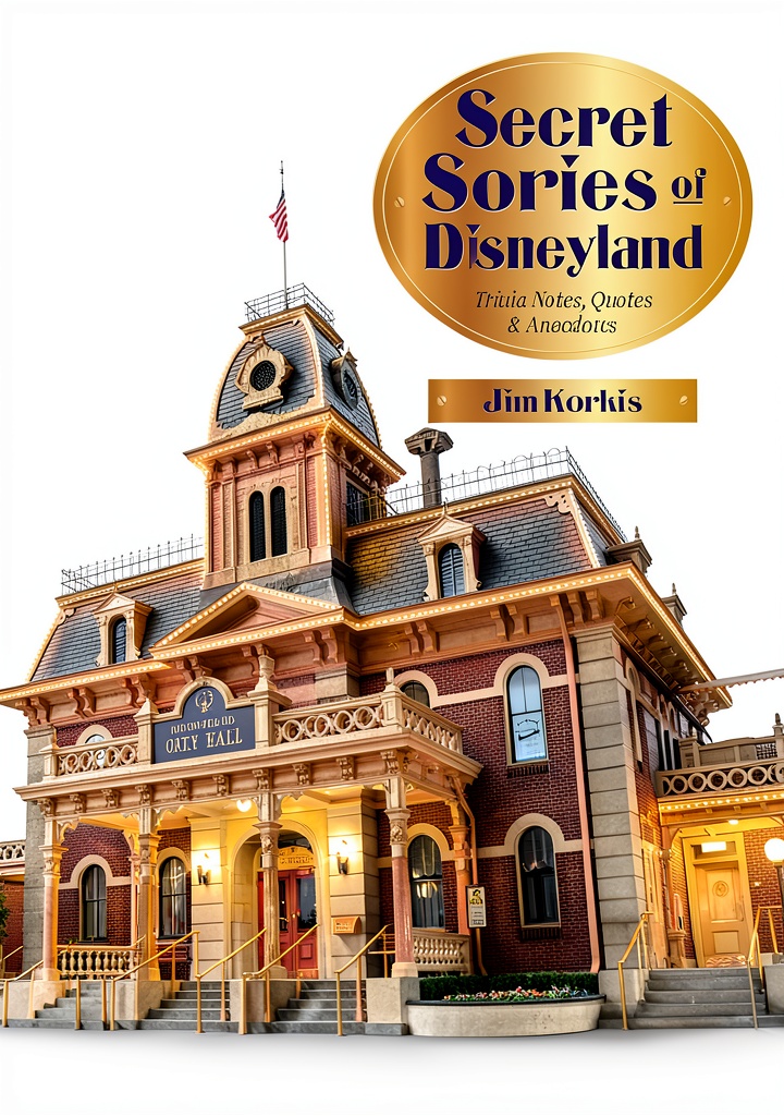 Installing Theme Park Press Amusement Travel Guide Kindle 206‑Page Family Book on a wooden desk