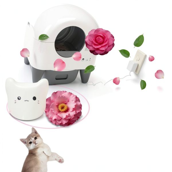 6PCS Pets Deodorizing Pods for Cumrige Self Cleaning Litter Box, Odor Remover for Fumoi Automatic Cat Litter Box, Camellia Flower Scented, Long-Lasting Fragrance, Keep Home Fresh-5