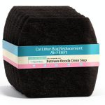 7 Pack Thicker Carbon Filter Compatible with Petmate Booda Clean Step,Cat Litter Box Filter,Activated Carbon Coconut Filters for Absorbs Litter Box Odors,6.10"*5.91"*0.4"-0