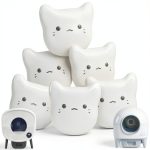 6PCS Pets Deodorizing Pods for Cumrige Self Cleaning Litter Box, Odor Remover for Fumoi Automatic Cat Litter Box, Camellia Flower Scented, Long-Lasting Fragrance, Keep Home Fresh-0