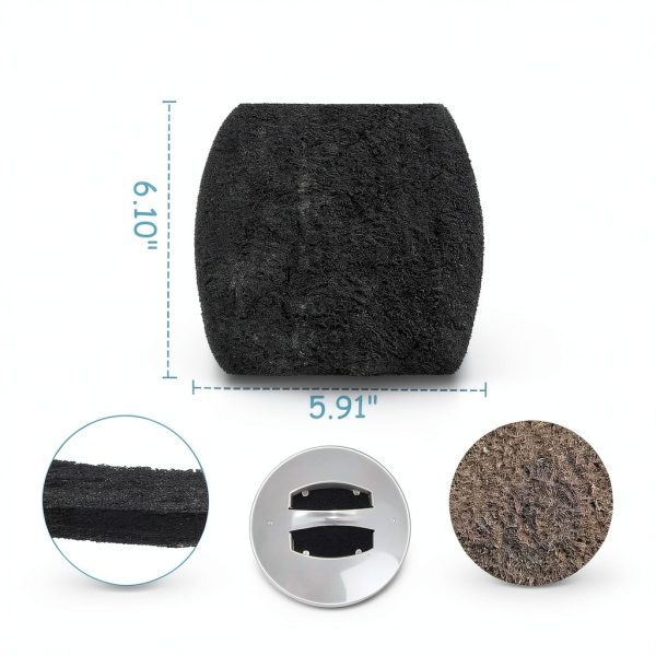7 Pack Thicker Carbon Filter Compatible with Petmate Booda Clean Step,Cat Litter Box Filter,Activated Carbon Coconut Filters for Absorbs Litter Box Odors,6.10"*5.91"*0.4"-4