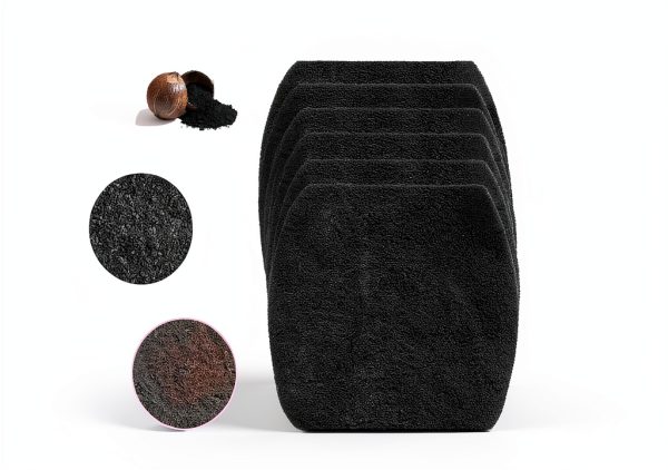 7 Pack Thicker Carbon Filter Compatible with Petmate Booda Clean Step,Cat Litter Box Filter,Activated Carbon Coconut Filters for Absorbs Litter Box Odors,6.10"*5.91"*0.4"-3