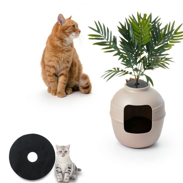 Cat Litter Box Replacement Charcoal Filters - PurifyLogix 6-Pack-2