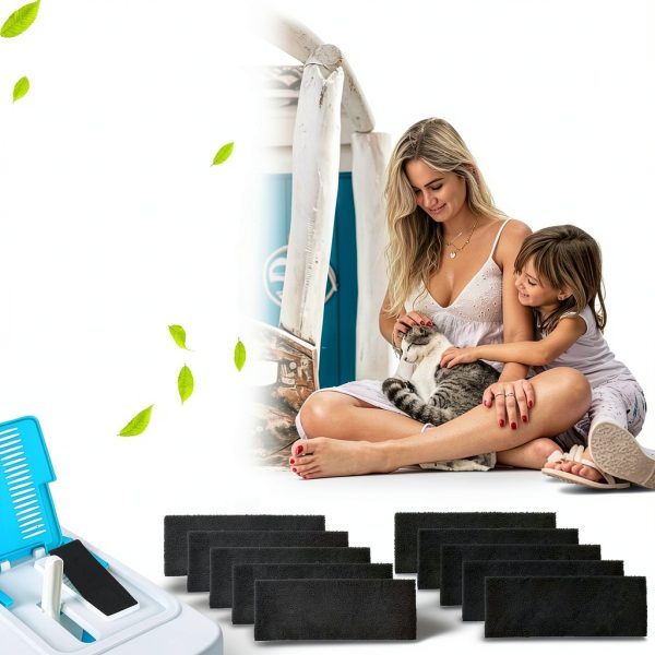 Litter Box Carbon Filters 10 Pack USEAMIE Charcoal Replacement-1