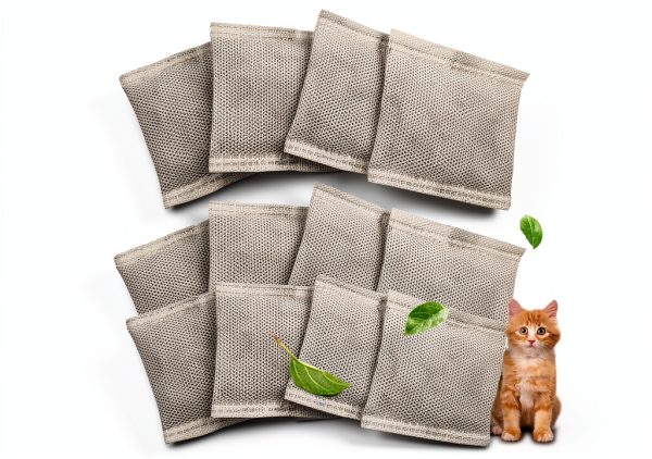 12 Pack Universal Odor Eliminator for Hooded Cat Litter Box, Natural-0