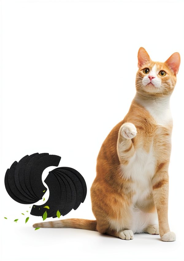 Activated Carbon Filters Harhana LR4 Cat Litter Box - 12 Pack Black-6